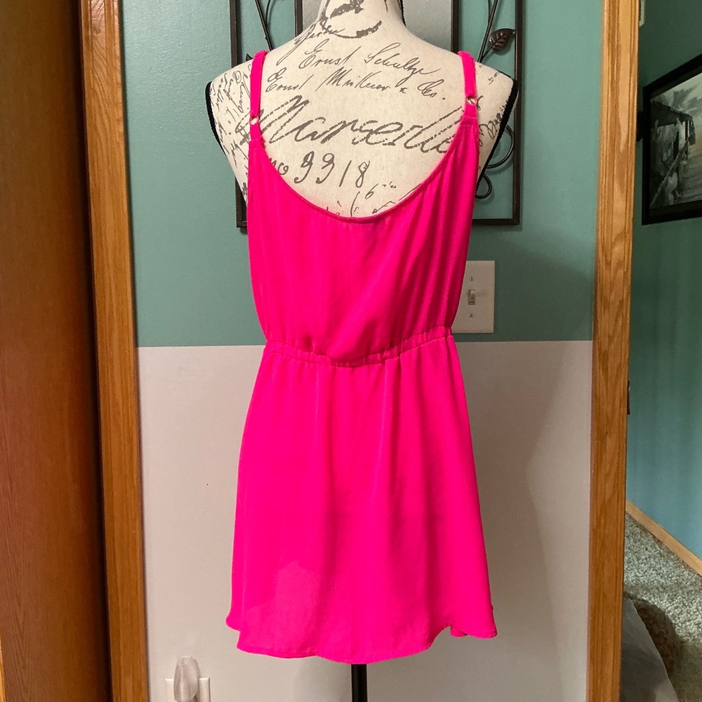 Torrid Fuchsia Ruffle Wrap Top - Picture 2 of 3